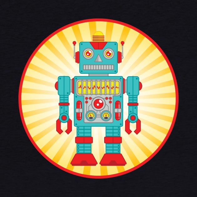 Tin Toy Robot by ArtistXero